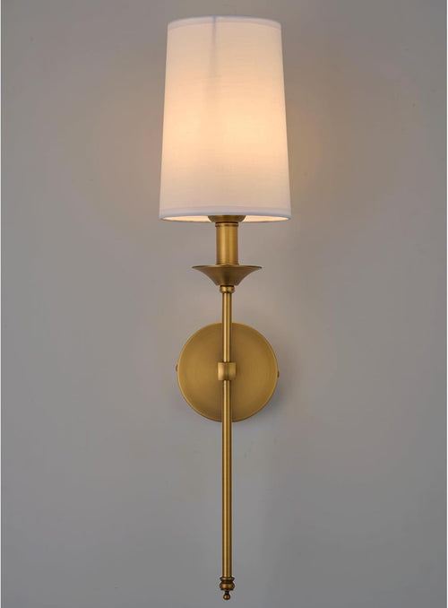 Antique Brass Candle Hardwired Wall Sconces
