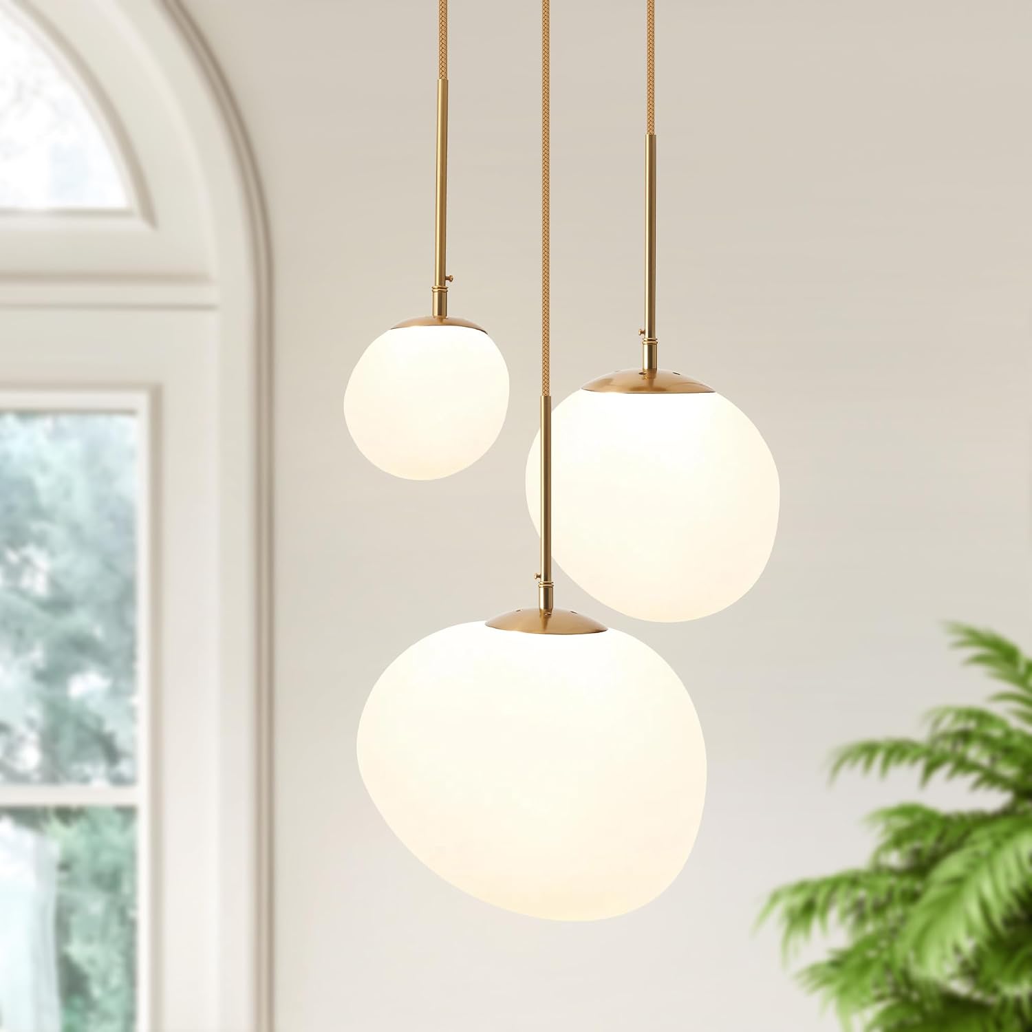 EFPefect Globe 3-Light Cluster Pendant Light
