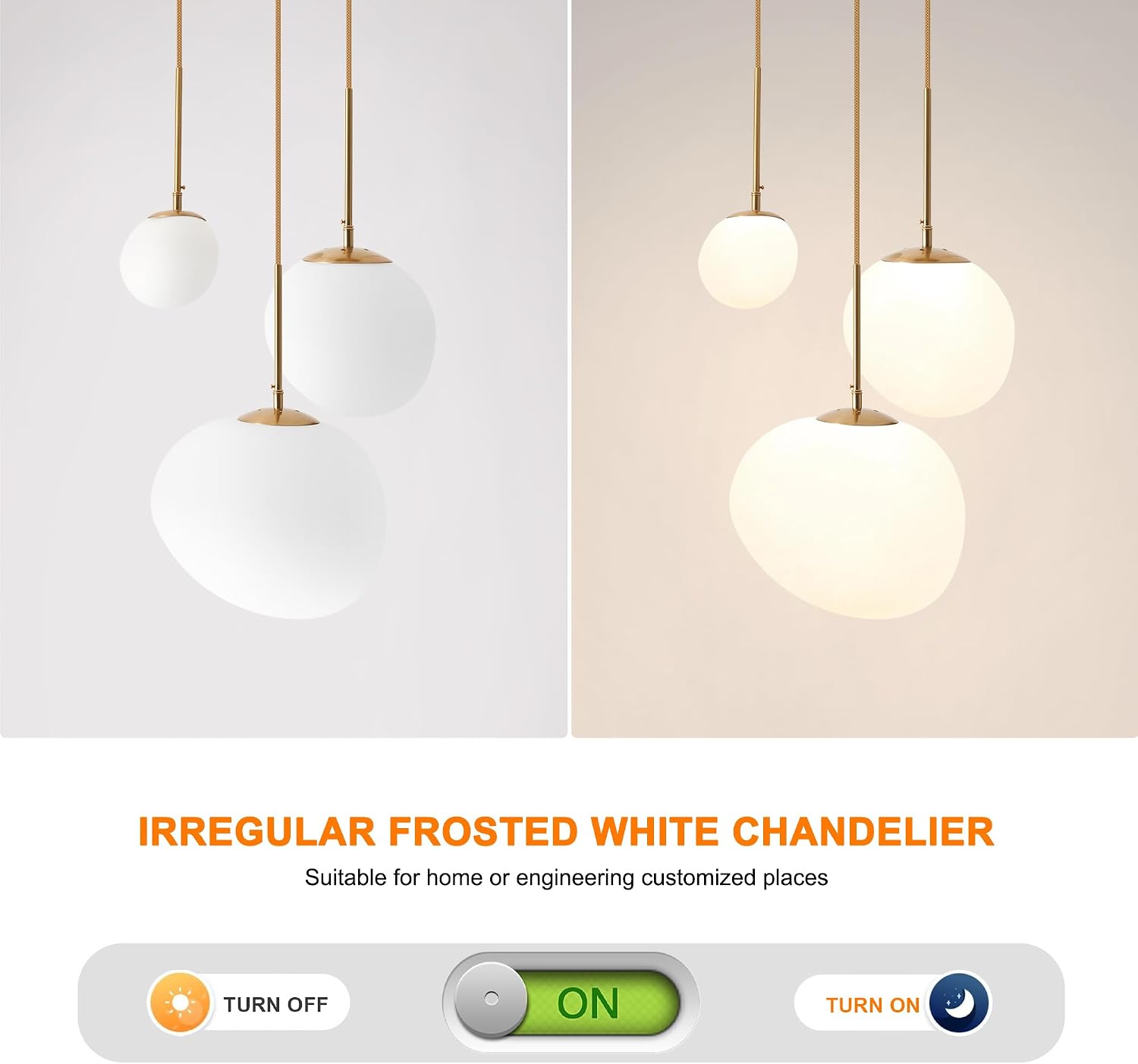 EFPefect Globe 3-Light Cluster Pendant Light