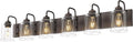 Zeyu ORB Clear Glass 6-Light Farmhouse Vanity Light