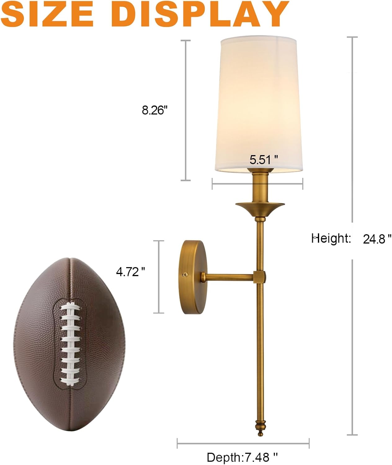 Antique Brass Candle Hardwired Wall Sconces